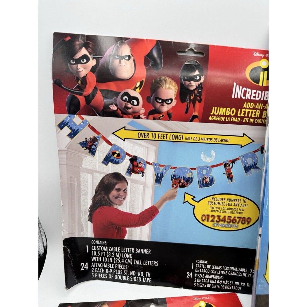 Incredibles 2 Party Supplies Lot - Picture 4 of 9